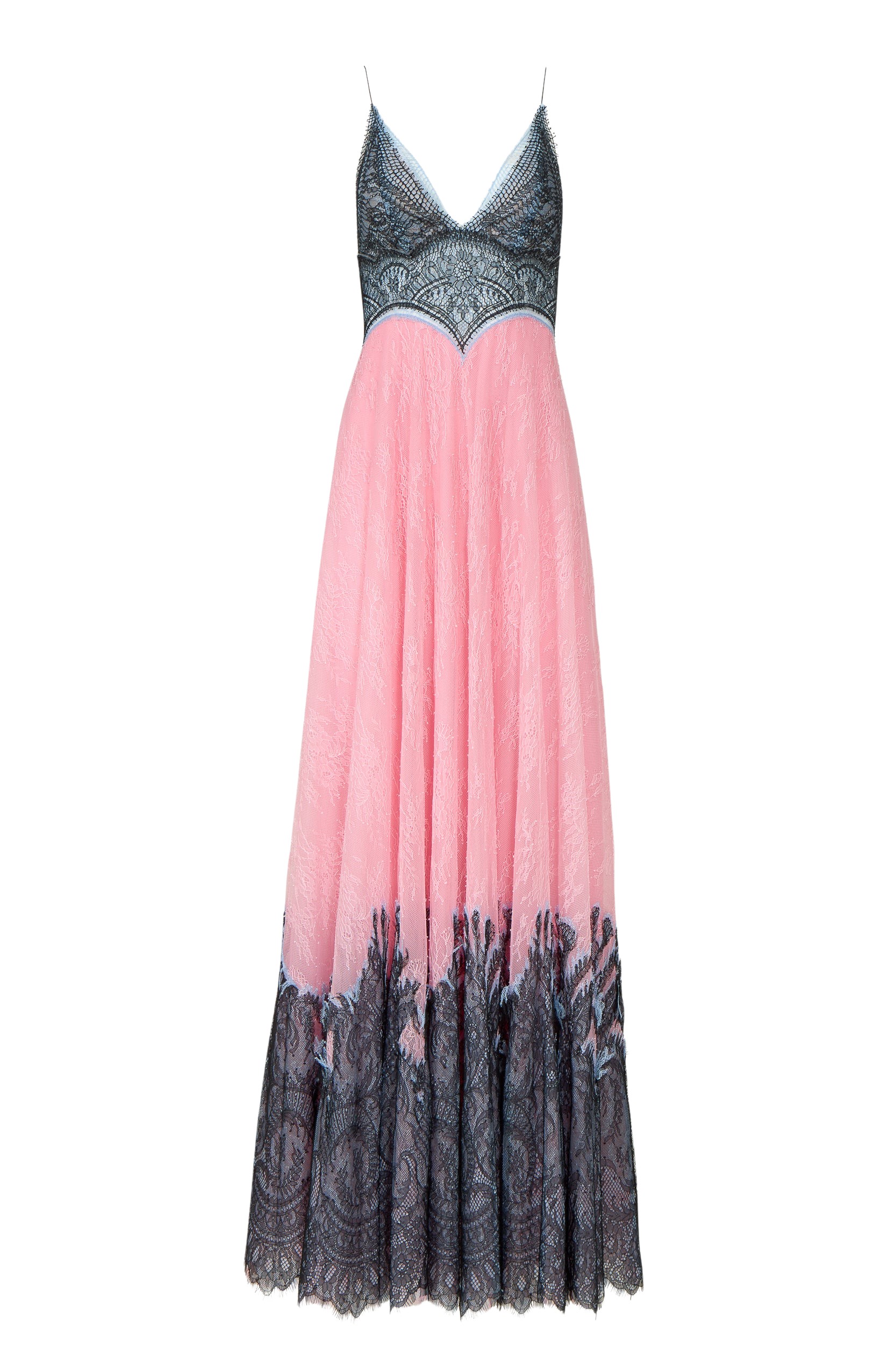 Costarellos Salila Chantilly Lace Gown