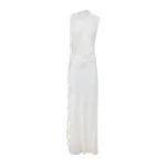 Shona Joy Agnes Draped Ruffle Maxi Dress – Ivory
