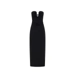 Shona Joy Campbell Strapless U Wire Maxi Dress – Black