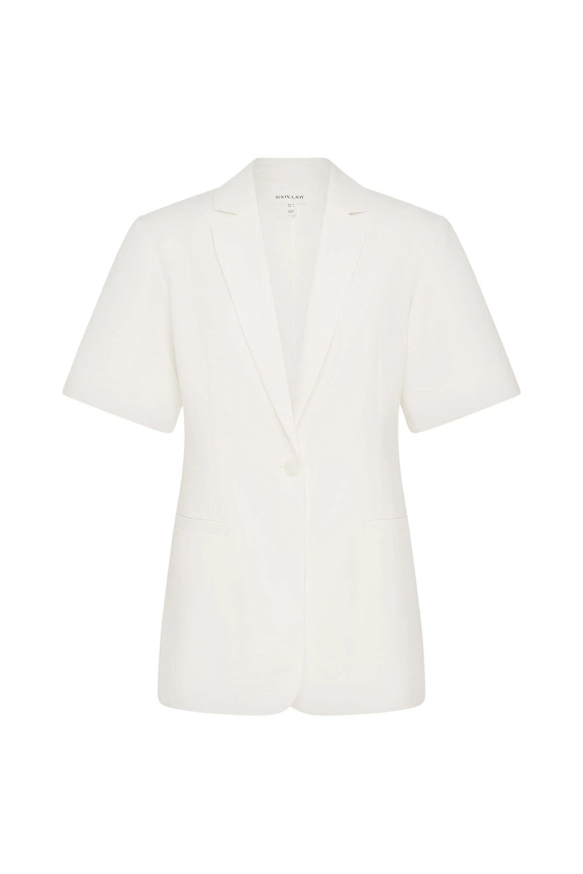 Shona-Joy-Felix-Short-Sleeve-Blazer-Coconut-2025-coveti23483_nobg Shona Joy Felix Short Sleeve Blazer – Coconut