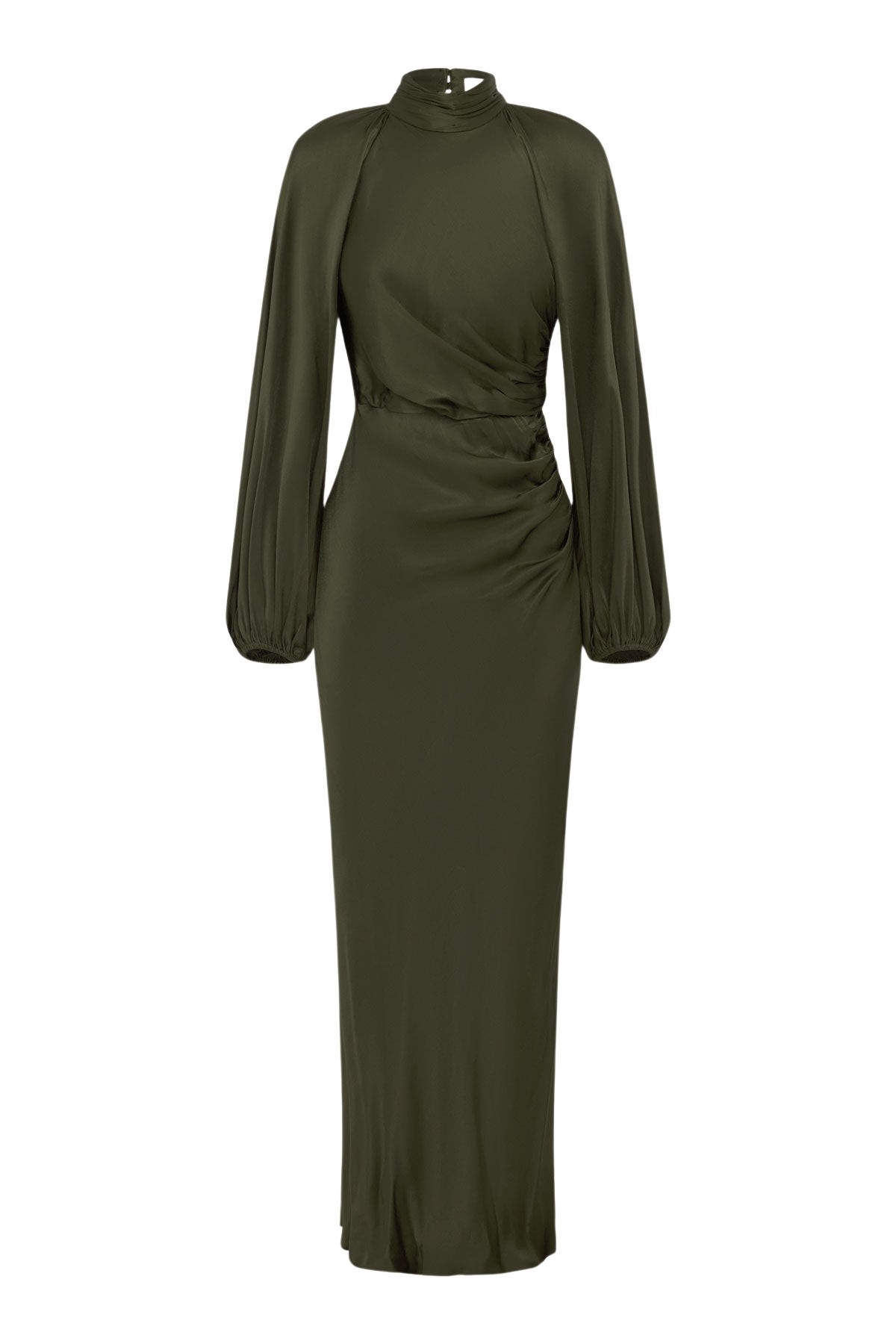 Shona-Joy-La-Lune-High-Neck-Balloon-Sleeve-Maxi-Dress-Forest-2025-coveti95367_nobg Shona Joy Green Dresses