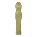 Shona Joy La Lune High Neck Gathered Maxi Dress – Fern
