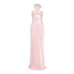 Shona Joy La Lune Ruched Halter Maxi Dress – Blossom