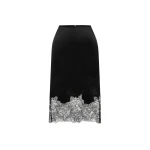 Shona Joy Lucia Lace Knee Length Skirt – Black