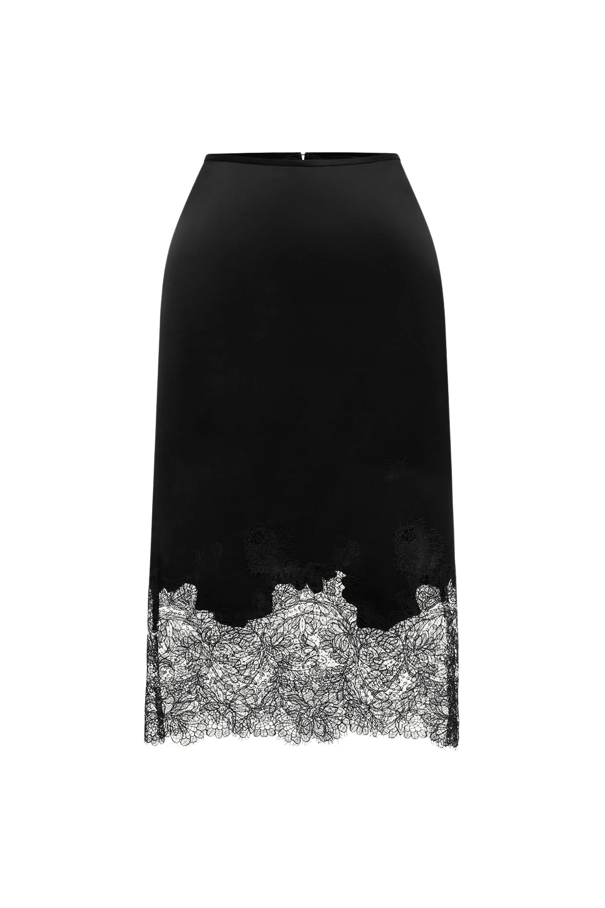 Shona Joy Lucia Lace Knee Length Skirt – Black