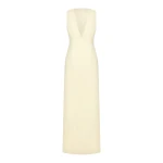 Shona Joy Otis Plunged Fitted Maxi Dress – Yuzu