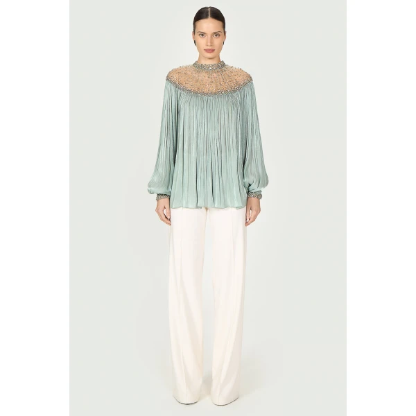 Costarellos Tops - Romantic Greek Lace - Shop at Luxury Shoes 