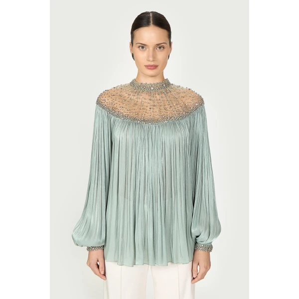 Costarellos Tops - Romantic Greek Lace - Shop at Luxury Shoes 