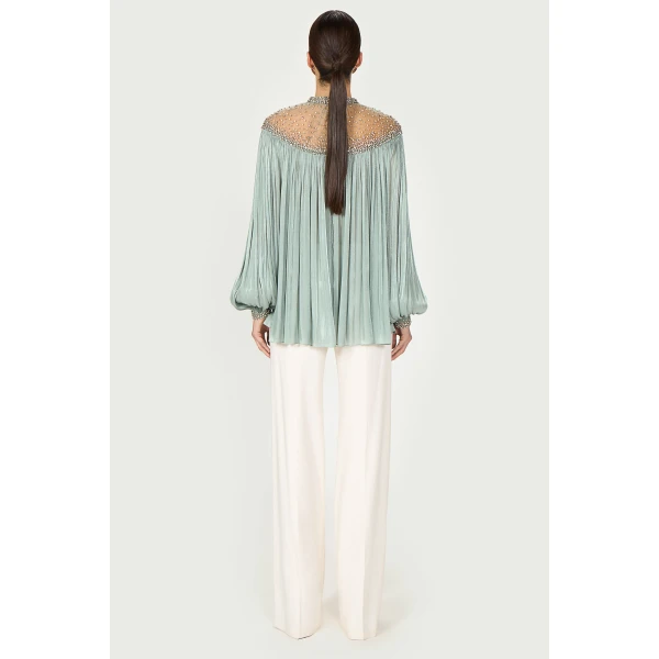 Costarellos Tops - Romantic Greek Lace - Shop at Luxury Shoes 