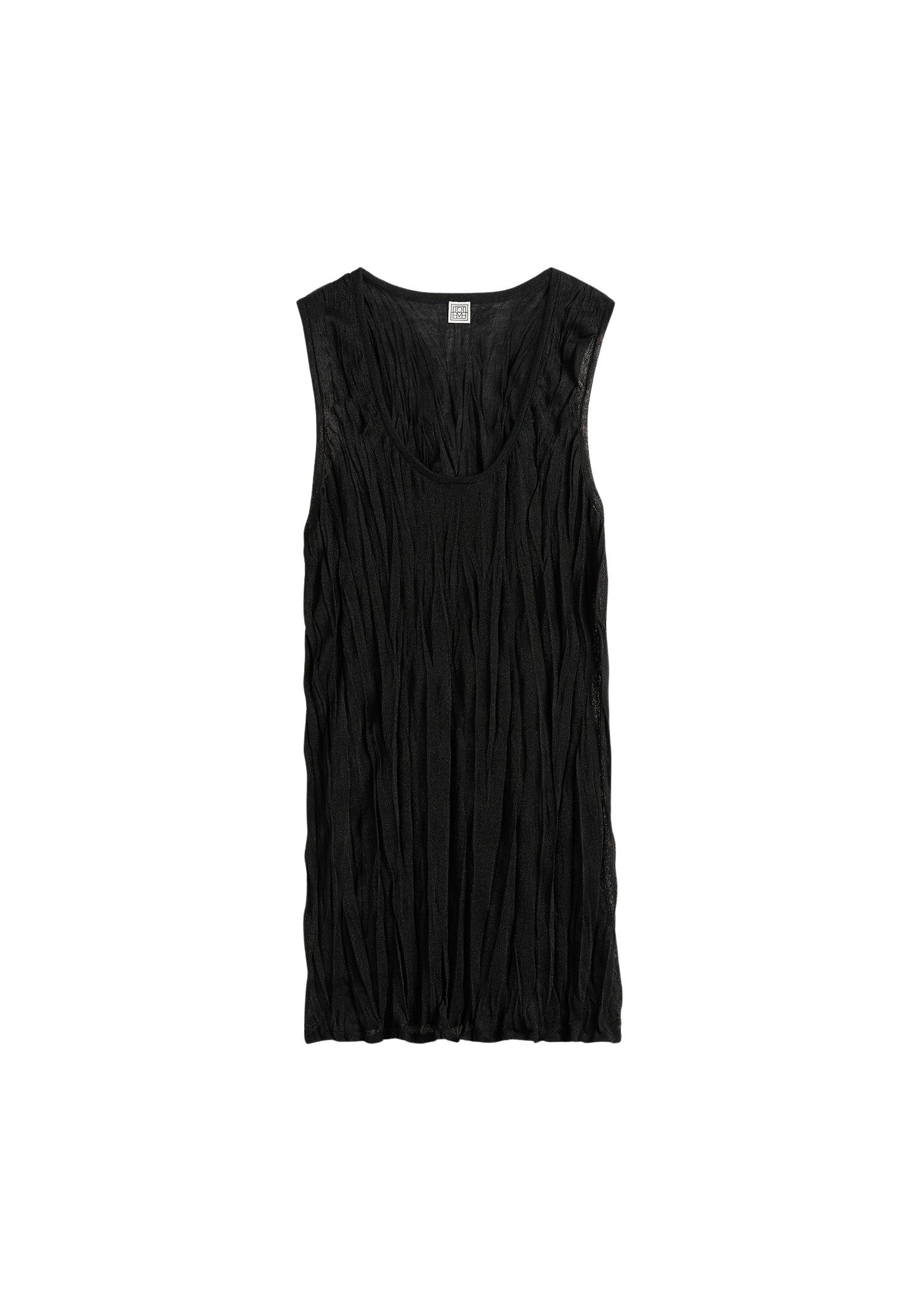 Toteme Crinkled Knit Tank White