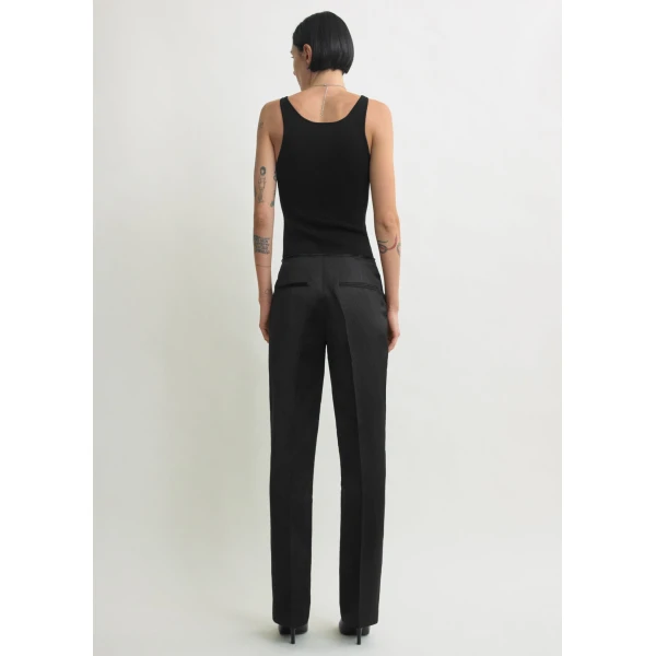 Toteme Easy Raw Edge Trousers Black, view 3