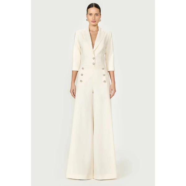 Costarellos Jumpsuit - Romantic Greek Lace - Shop at Luxury Shoes 