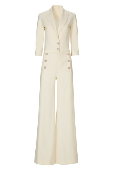 Costarellos Jumpsuit - Romantic Greek Lace - Shop at Luxury Shoes 