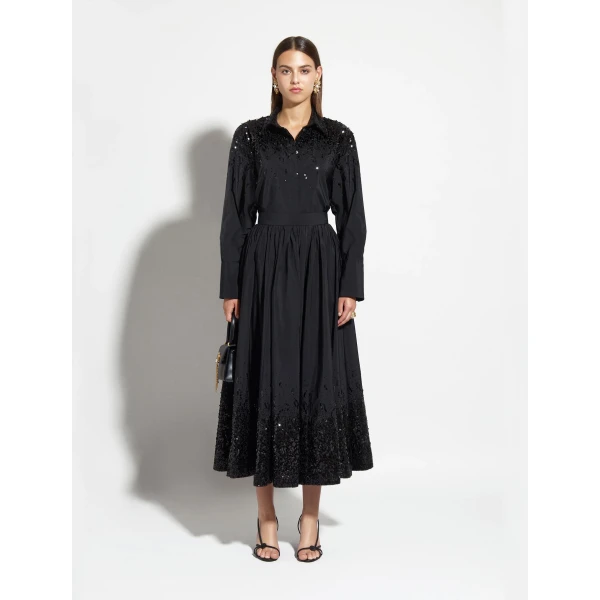 Zuhair Murad Taffeta Paillettes Shirt - Tops - Lebanese Haute Couture and Evening Gowns at Luxury Shoes 