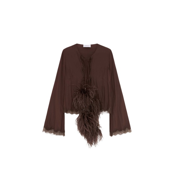 Elevate your elegance in this 16Arlington Knitwear from the luxury feather dress edit