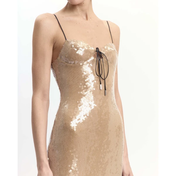 Elevate your elegance in this 16Arlington Dresses from the luxury feather dress edit