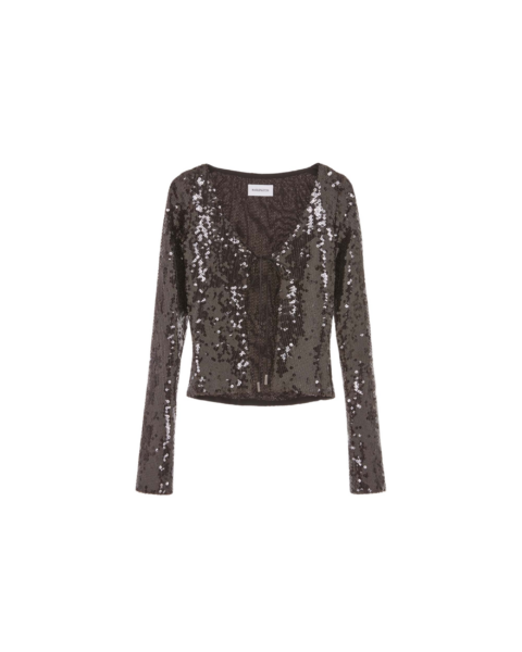 Elevate your elegance in this 16Arlington Knitwear from the luxury feather dress edit