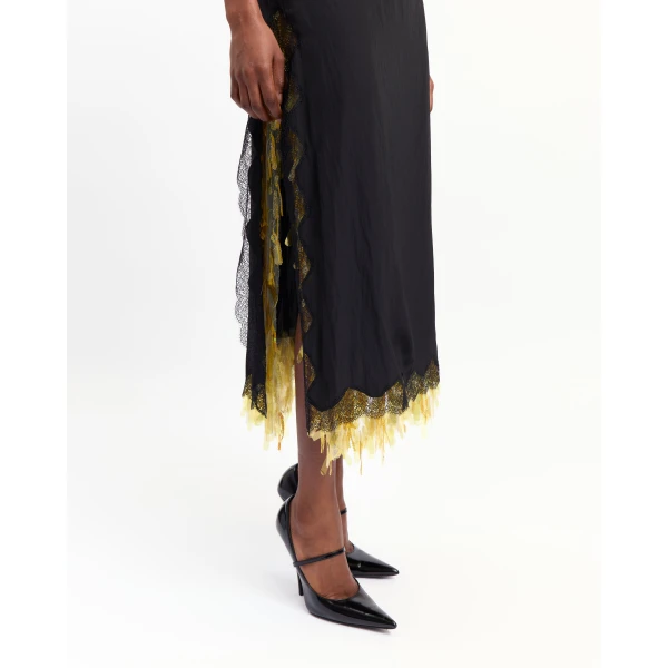Elevate your elegance in this 16Arlington Dresses from the luxury feather dress edit
