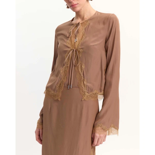 Elevate your elegance in this 16Arlington Knitwear from the luxury feather dress edit