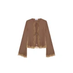 Elevate your elegance in this 16Arlington Knitwear from the luxury feather dress edit