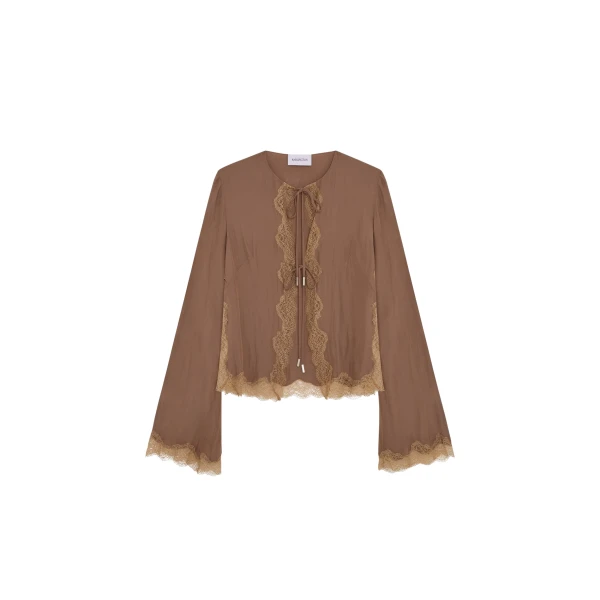Elevate your elegance in this 16Arlington Knitwear from the luxury feather dress edit