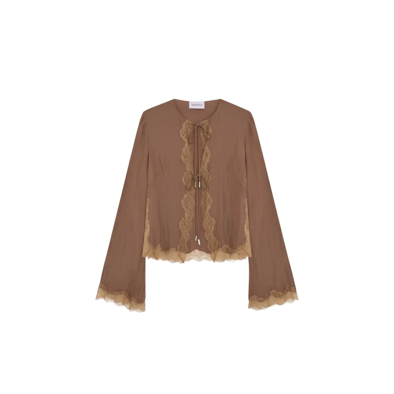 Elevate your elegance in this 16Arlington Knitwear from the luxury feather dress edit