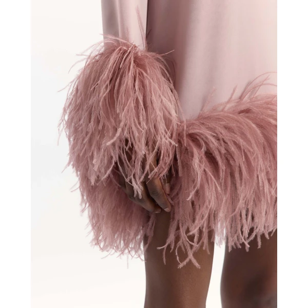 Elevate your elegance in this 16Arlington Dresses from the luxury feather dress edit