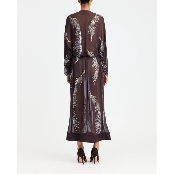 Elevate your elegance in this 16Arlington Dresses from the luxury feather dress edit