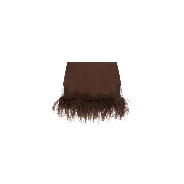 Elevate your elegance in this 16Arlington Skirts from the luxury feather dress edit