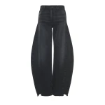 A.W.A.K.E. MODE Denim Jeans With Inserts Washed Black - Pants - Conceptual Avant-Garde Fashion at Luxury Shoes 