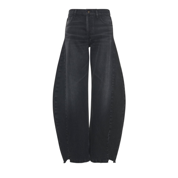 A.W.A.K.E. MODE Denim Jeans With Inserts Washed Black - Pants - Conceptual Avant-Garde Fashion at Luxury Shoes 