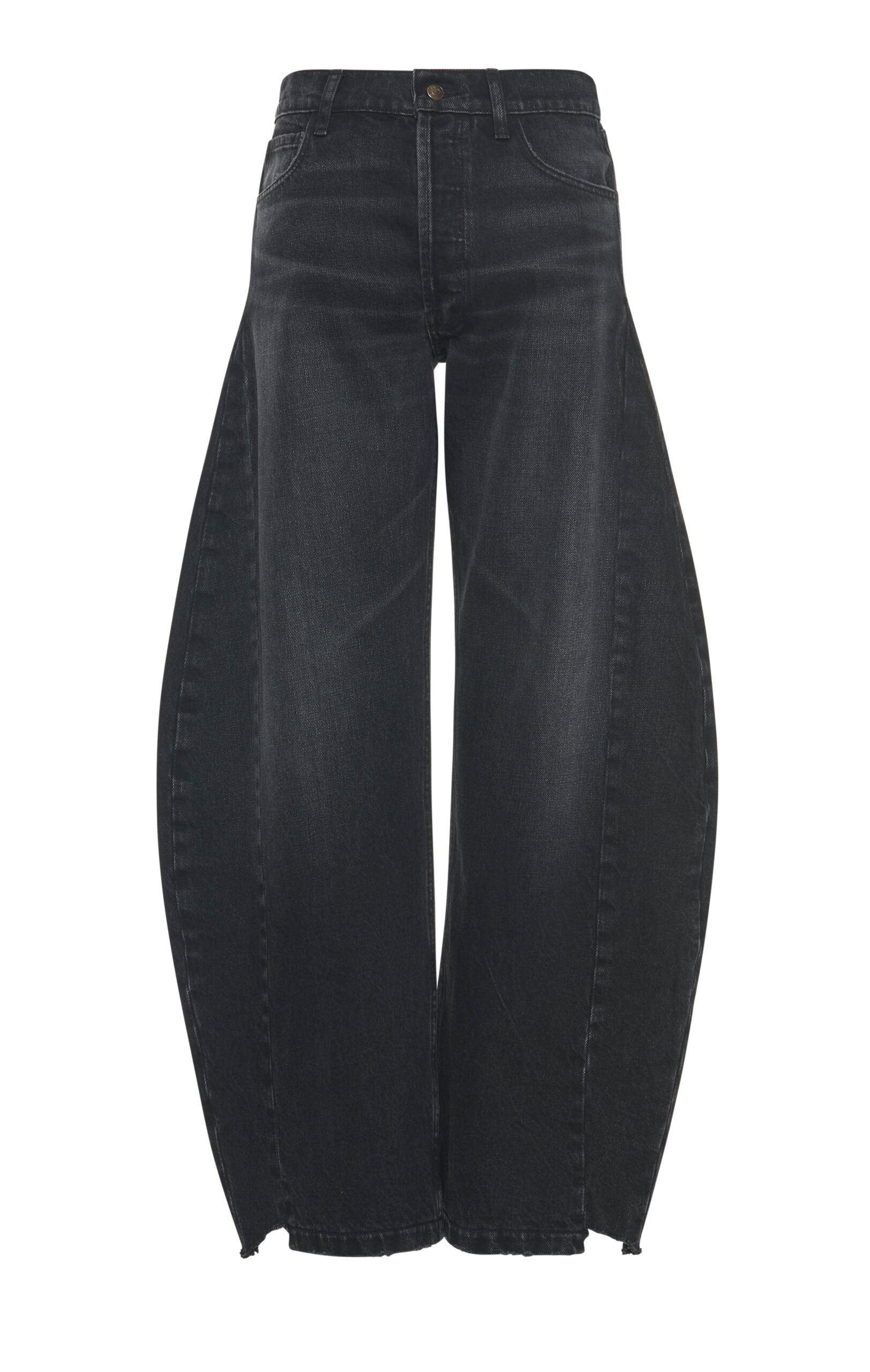 awake mode Pants A.W.A.K.E. MODE Denim Jeans With Inserts Washed Black - Pants - Conceptual Avant-Garde Fashion at Luxury Shoes