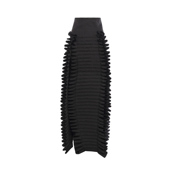 A.W.A.K.E. MODE Laminary Skirt Black - Skirts - Conceptual Avant-Garde Fashion at Luxury Shoes 
