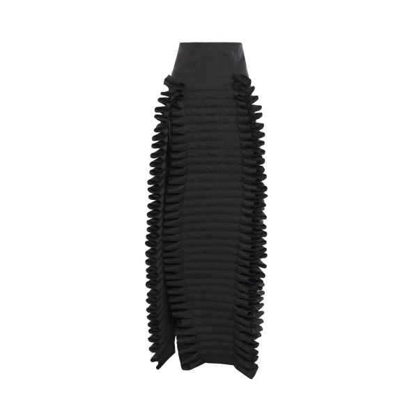 A.W.A.K.E. MODE Laminary Skirt Black - Skirts - Conceptual Avant-Garde Fashion at Luxury Shoes 