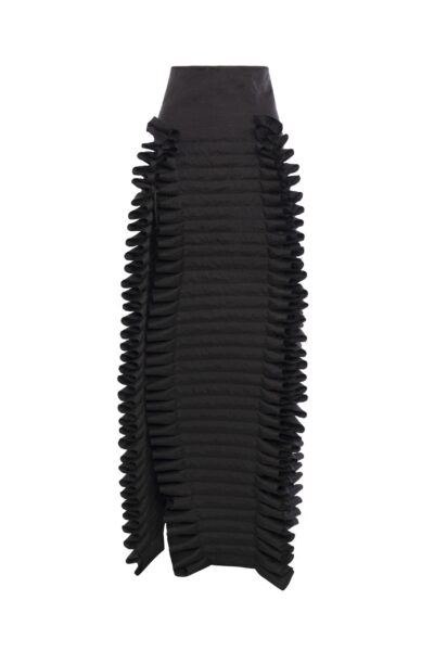 A.W.A.K.E. MODE Laminary Skirt Black - Skirts - Conceptual Avant-Garde Fashion at Luxury Shoes 