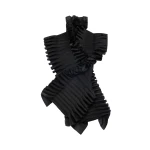 A.W.A.K.E. MODE Structural Top Black - Tops - Conceptual Avant-Garde Fashion at Luxury Shoes 