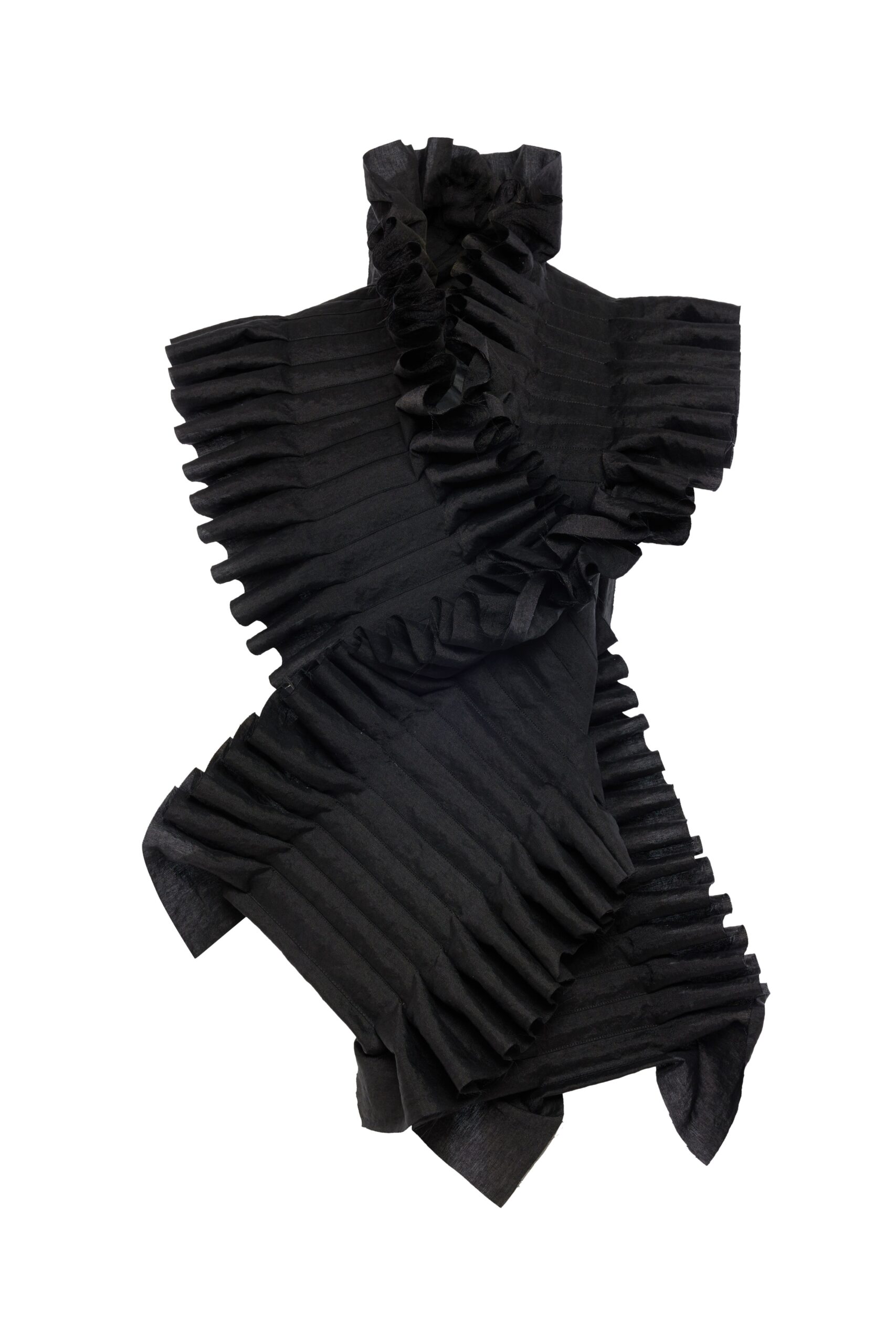 awake mode Tops A.W.A.K.E. MODE Structural Top Black - Tops - Conceptual Avant-Garde Fashion at Luxury Shoes