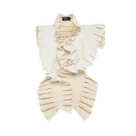 A.W.A.K.E. MODE Structural Top Ivory - Tops - Conceptual Avant-Garde Fashion at Luxury Shoes 