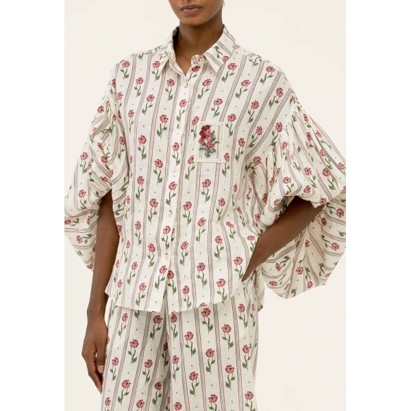 Agua by Agua Bendita Agar Quebrada Blouse - Agua By Agua Bendita Tops - Artisanal Colombian Resort Wear at Luxury Shoes 