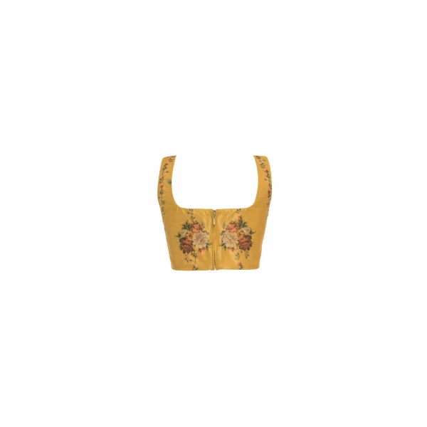 Agua by Agua Bendita Amanda Paramo Cropped Top - Agua By Agua Bendita Tops - Artisanal Colombian Resort Wear at Luxury Shoes 