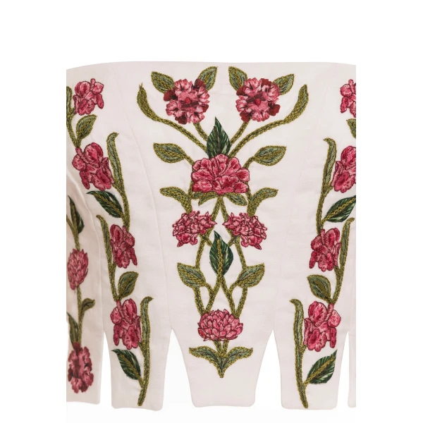 Agua by Agua Bendita Epoca Quebrada Cropped Top - Agua By Agua Bendita Tops - Artisanal Colombian Resort Wear at Luxury Shoes 