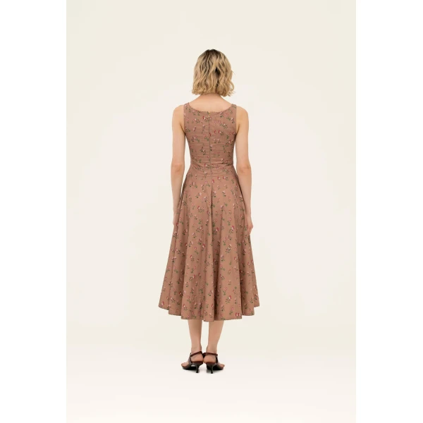 Agua by Agua Bendita Frontera Quebrada Midi Dress - Agua By Agua Bendita Dresses - Artisanal Colombian Resort Wear at Luxury Shoes 