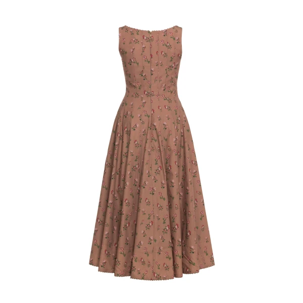 Agua by Agua Bendita Frontera Quebrada Midi Dress - Agua By Agua Bendita Dresses - Artisanal Colombian Resort Wear at Luxury Shoes 