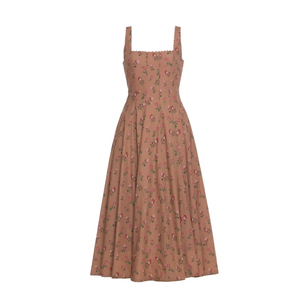Agua by Agua Bendita Frontera Quebrada Midi Dress - Agua By Agua Bendita Dresses - Artisanal Colombian Resort Wear at Luxury Shoes 