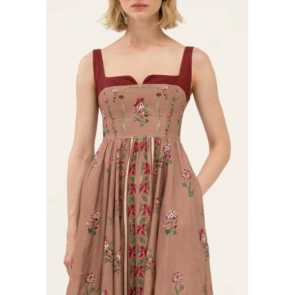 Agua by Agua Bendita Jaspe Quebrada Maxi Dress - Agua By Agua Bendita Dresses - Artisanal Colombian Resort Wear at Luxury Shoes 