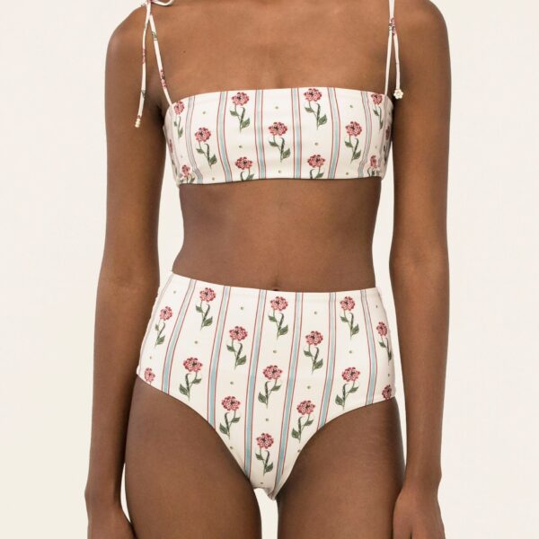 Agua By Agua Bendita Magenta Quebrada Bikini Bottom, view 6