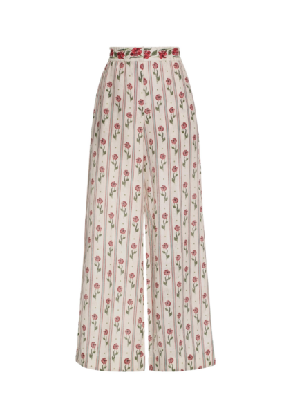 Agua by Agua Bendita Tota Quebrada Trousers - Agua By Agua Bendita Pants - Artisanal Colombian Resort Wear at Luxury Shoes 
