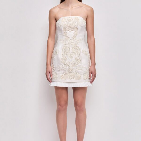 Aje Perilla Embroidered Mini Dress, view 2