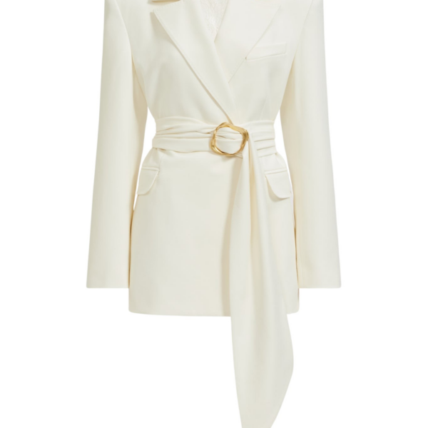 Aje Simone Lace Back Blazer