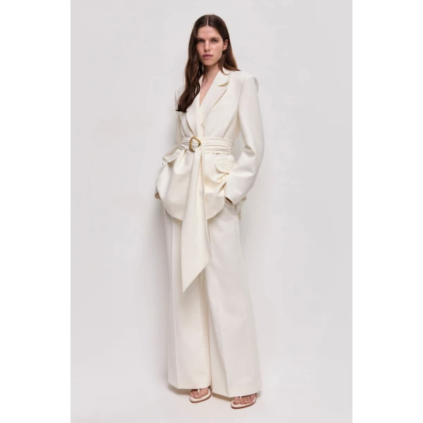 Aje clothing Aus Pants – structured silhouette with raw femininity from Luxury Shoes 